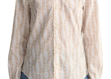 Πουκάμισο Μακρυμάνικο Gant Reg Chain Print Voile 3GW4300180-113 EGGSHELL Γυναικείο - Gant - 