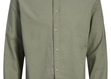 Πουκάμισο Μακρυμάνικο Jack & Jones Jjpierre Slub Detail 12270088-Agave Green Ανδρικό - Jack & Jones - 