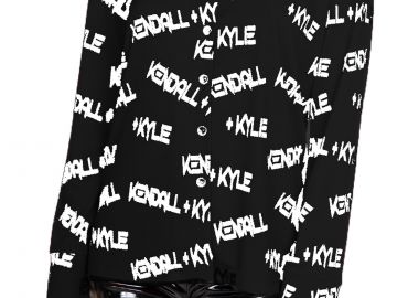 Πουκάμισο Μακρυμάνικο Kendal + Kylie Goth Print KKW3714101-BLACK Γυναικείο - Kendal + Kylie - 