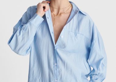 Πουκάμισο μακρυμάνικο με τσαλακωμένη υφή - 5206179073516 -  - 