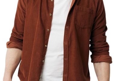 Πουκάμισο Μακρυμάνικο Mexx Baby Rib AP1515036M-Brown Ανδρικό - Mexx - 