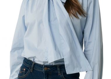 Πουκάμισο Μακρυμάνικο Mexx Bow Tie Blouse MF006100143W-DUSTY BLUE Γυναικείο - Mexx - 