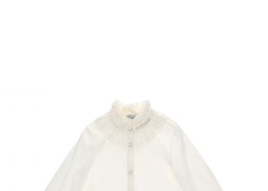 Πουκάμισο Μακρυμάνικο Monnalisa Colletto Plisse 176CAMT 6114-0001 Κορίτσι - Monnalisa - 