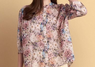 Πουκάμισο με abstract φλοράλ print - 5206179074032 -  - 