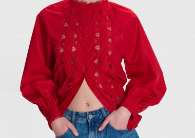 Πουκάμισο με δαντέλα - 5206634911025 -  - 