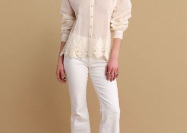 Πουκάμισο με λεπτομέρεια κεντήματος - 5206634953445 -  - 