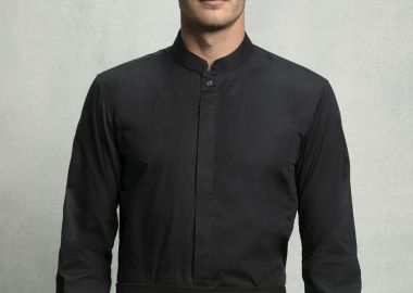 Πουκάμισο με μάο γιακά Bargear Bargear KK123 Black - Kustom Kit - 