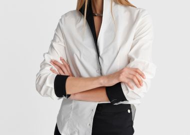 Πουκάμισο με μαύρες λεπτομέρειες - 5206179060905 -  - 