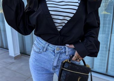 Πουκάμισο Μπλούζα Admi Μαύρο - Amelie's - 