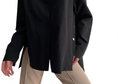 Πουκάμισο Nenia Μαύρο - Amelie's - 