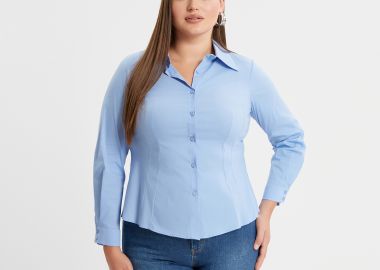 Πουκάμισο ποπλίνα basic - MAT FASHION - 