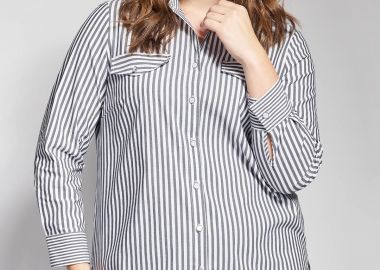 Πουκάμισο ριγέ με τσεπάκια -  - 