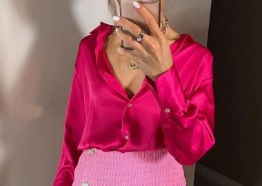 Πουκάμισο Σατέν Φουξ - Amelie's - 