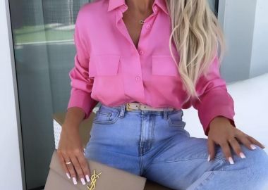 Πουκάμισο Σατινέ Pam Φουξ - Amelie's - 