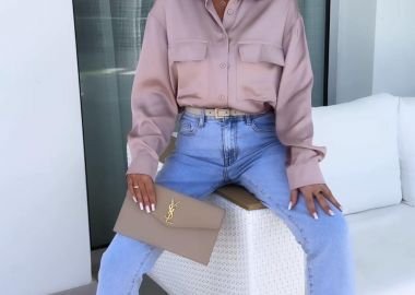 Πουκάμισο Σατινέ Pam Ταμπά - Amelie's - 