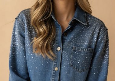 Πουκάμισο Τζιν Με Στρας -  - 