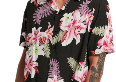 Πουκάμισο Viscose AOP Resort TB4150 Urban Classics darkjungle - Urban Classics - 