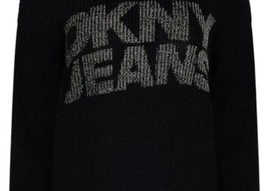 Πουλόβερ DKNY Logo DJ4R0351-BLK-BLACK Γυναικείο - DKNY - 