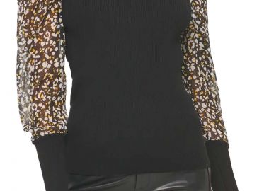 Πουλόβερ DKNY Με Ιδιαίτερο Print Στα Μανίκια P23SAC87-1Q1 Γυναικείο - DKNY - 