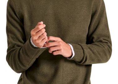 Πουλόβερ Funky Buddha Με Στρογγυλή Λαιμόκοψη FBM010-030-09-KHAKI MEL Ανδρικό - Funky Buddha - 