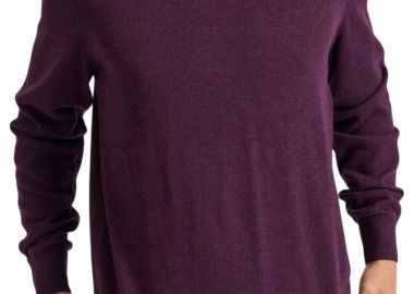 Πουλόβερ Funky Buddha Με V Λαιμόκοψη FBM010-002-09-PLUM MEL Ανδρικό - Funky Buddha - 