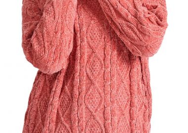 Πουλόβερ Funky Buddha Σενίλ Loose Fit FBL010-113-09-MINERAL RED Γυναικείο - Funky Buddha - 