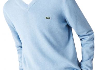 Πουλόβερ Lacoste Ribbed V-Neck AH1951-HBP-BLEU Ανδρικό - Lacoste - 