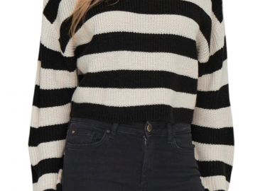 Πουλόβερ Only Onlmalavi Cropped 15284453-BLACK-WIDE Γυναικείο - Only - 