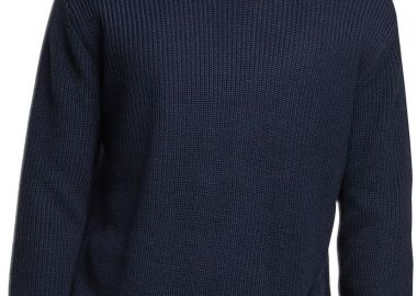 Πουλόβερ Rib Basic TB6763 Urban Classics Black Navy - Urban Classics - 