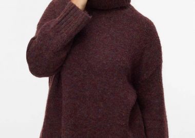 Πουλόβερ ζιβάγκο χνουδωτό με άνετη γραμμή VERO MODA -  - 