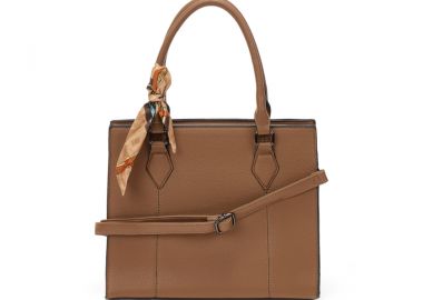 Πούρο τσάντα ώμου με διακοσμητικό μαντήλι ΠΟΥΡΟ - Tsoukalas - 