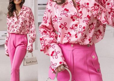 ΠΟΥΚΑΜΙΣΟ ΣΑΤΕΝ ΡΟΖ ΜΕ ΚΕΡΑΣΙΑ - KATLIN - fashionroom - 