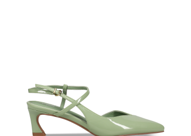 Πράσινη γόβα λουστρίνι - MIGATO - 