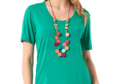 ΠΡΑΣΙΝΗ ΜΠΛΟΥΖΑ ΛΑΙΜΟΚΟΨΗ - Anna Raxevsky - 