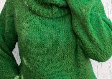 ΠΡΑΣΙΝΗ ΠΛΕΚΤΗ ΜΠΛΟΥΖΑ- LOUIS - sense-shop - 