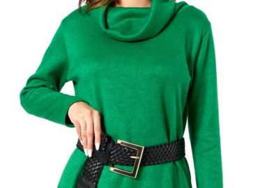 ΠΡΑΣΙΝΗ ΠΛΕΚΤΗ ΜΠΛΟΥΖΑ ΜΕ ΧΑΛΑΡΟ ΖΙΒΑΓΚΟ - Anna Raxevsky - 