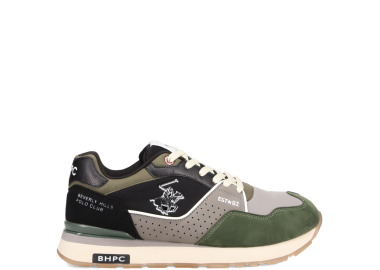 Πράσινο ανδρικό sneaker - BEVERLY HILLS POLO CLUB - 