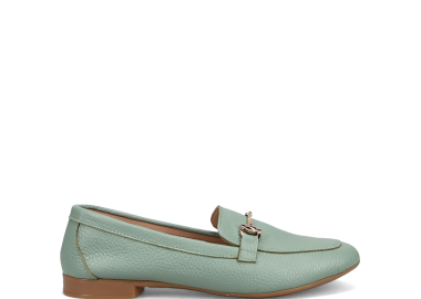 Πράσινο δερμάτινο μοκασίνι - MIGATO - 