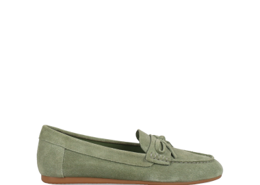 Πράσινο δερμάτινο μοκασίνι - MIGATO - 