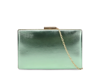 Πράσινο μεταλλικό clutch τσαντάκι - MIGATO - 