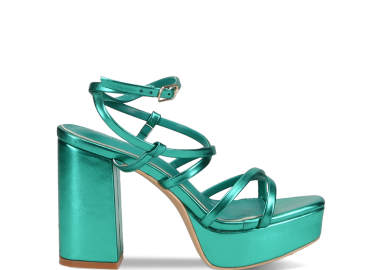 Πράσινο μεταλλιζέ πέδιλο - MIGATO - 