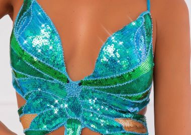 ΠΡΑΣΙΝΟ ΜΠΟΥΣΤΟ ΜΕ ΠΟΥΛΙΕΣ - TINKERBELL - sense-shop - 