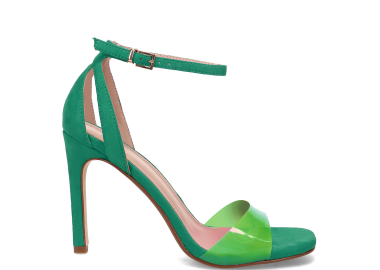 Πράσινο ψηλοτάκουνο πέδιλο - MIGATO - 