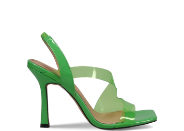 Πράσινο ψηλοτάκουνο πέδιλο - MIGATO - 