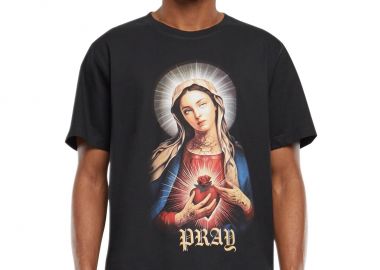 Praying Mary Tee Mister Tee MT3025-00007 Black - Mister Tee - 