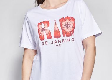 PRBT Βαμβακερό T-Shirt με Στάμπα Rio -  - 