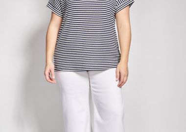 PRBT Cropped παντελόνι σε φαρδιά γραμμή -  - 