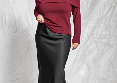 PRBT Mίντι φούστα όψη σατέν -  - 