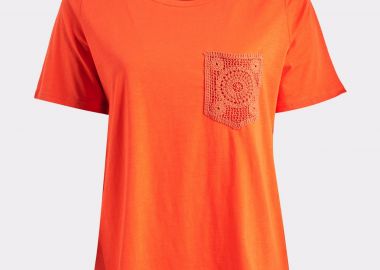 PRBT Μπλούζα βαμβακερή με κέντημα στην τσέπη -  - 