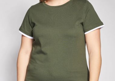 PRBT Μπλούζα με στρογγυλή λαιμόκοψη και λεπτομέρειες με αντίθεση -  - 